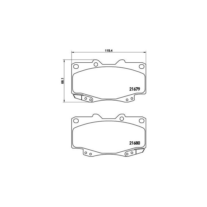 BREMBO Bremsbelagsatz, Scheibenbremse P83151