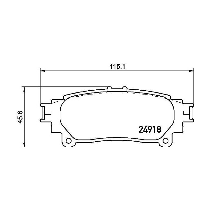 BREMBO Bremsbelagsatz, Scheibenbremse P83152