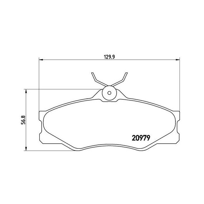 BREMBO Bremsbelagsatz, Scheibenbremse P85008