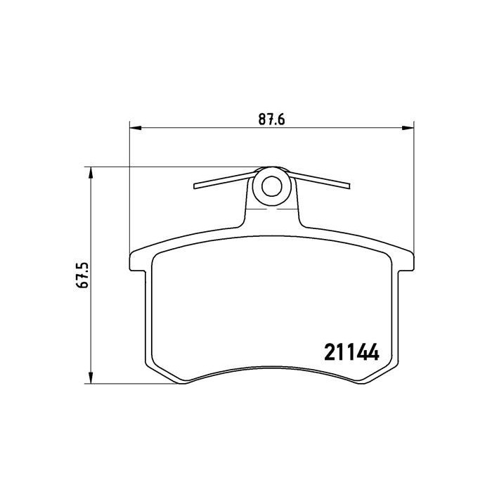 BREMBO Bremsbelagsatz, Scheibenbremse P85013