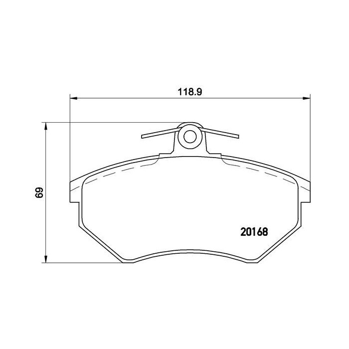 BREMBO Bremsbelagsatz, Scheibenbremse P85015