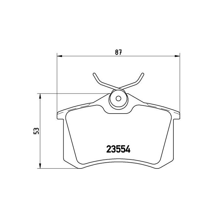 BREMBO Bremsbelagsatz, Scheibenbremse P85017