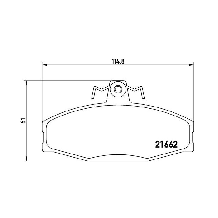 BREMBO Bremsbelagsatz, Scheibenbremse P85022