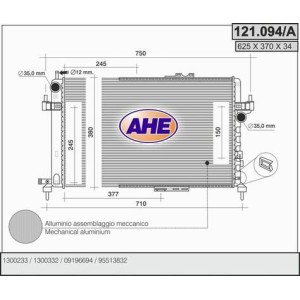 AHE Kühler, Motorkühlung 121.094/A
