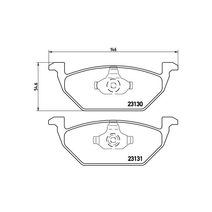 BREMBO Bremsbelagsatz, Scheibenbremse P85041