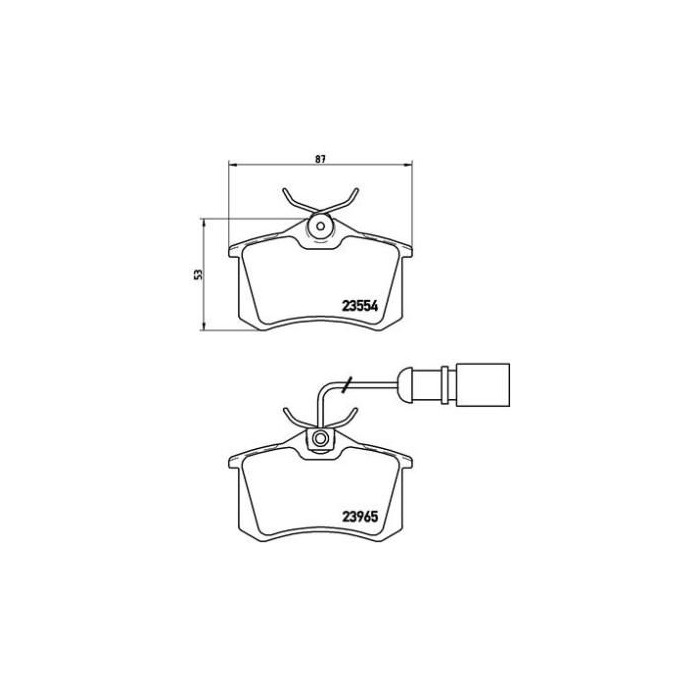BREMBO Bremsbelagsatz, Scheibenbremse P85058
