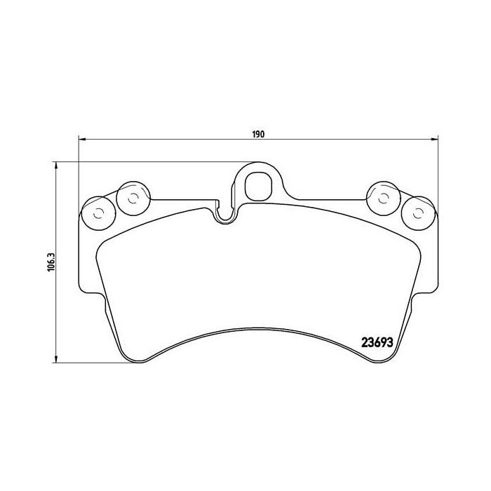 BREMBO Bremsbelagsatz, Scheibenbremse P85065
