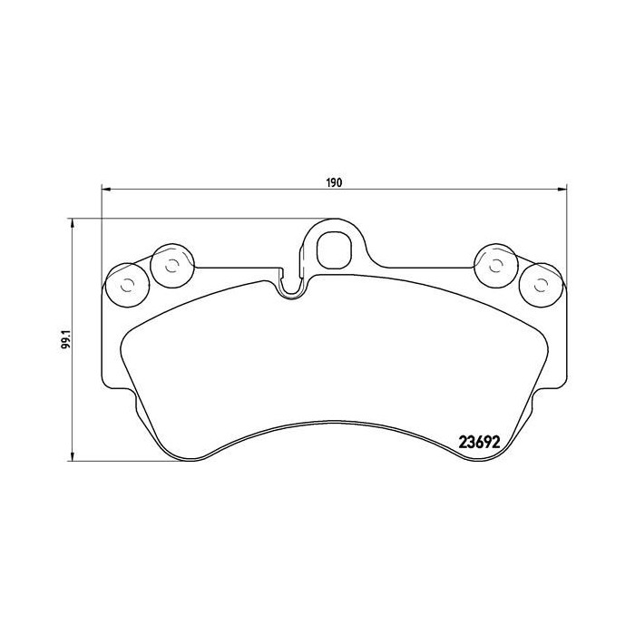BREMBO Bremsbelagsatz, Scheibenbremse P85069