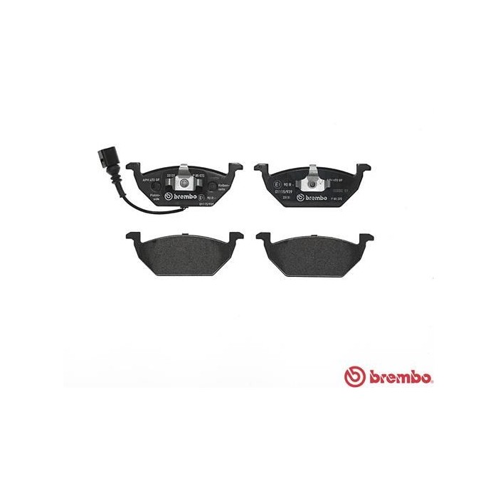 BREMBO Bremsbelagsatz, Scheibenbremse P85072