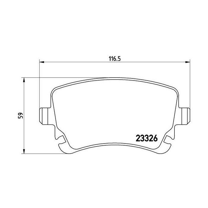 BREMBO Bremsbelagsatz, Scheibenbremse P85076