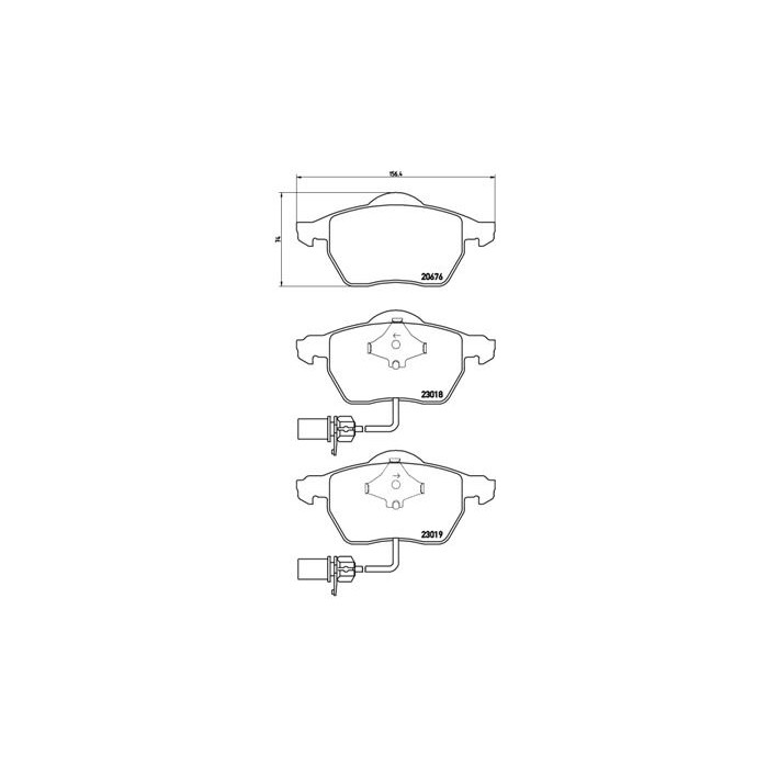 BREMBO BREMSBELÄGE, RICHTUNGSGEBUNDEN Bremsbelagsatz, Scheibenbremse P85085