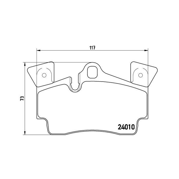 BREMBO Bremsbelagsatz, Scheibenbremse P85088