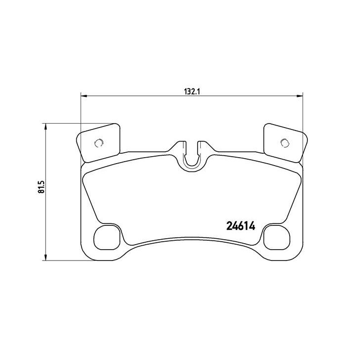 BREMBO Bremsbelagsatz, Scheibenbremse P85103