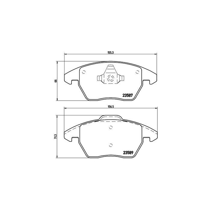 BREMBO Bremsbelagsatz, Scheibenbremse P85105