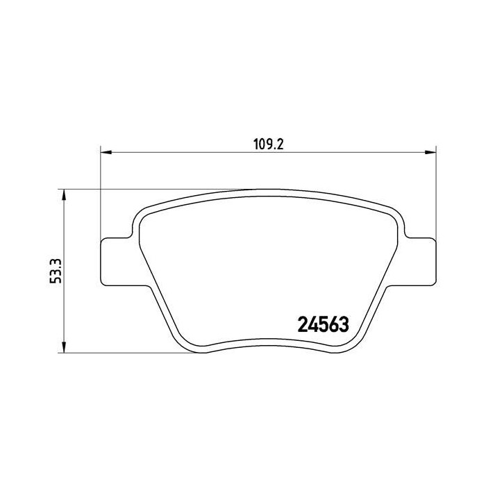 BREMBO Bremsbelagsatz, Scheibenbremse P85114