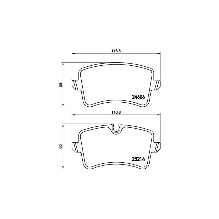 BREMBO Bremsbelagsatz, Scheibenbremse P85118