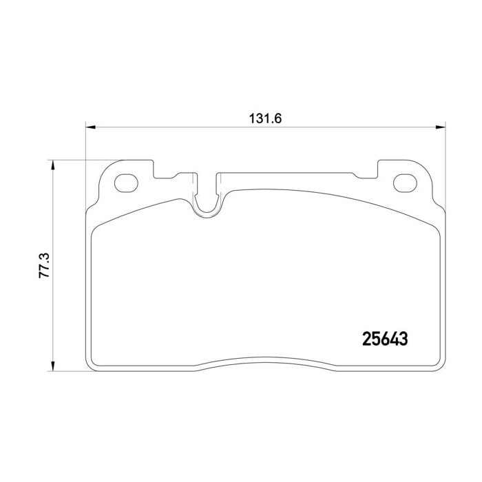 BREMBO Bremsbelagsatz, Scheibenbremse P85122
