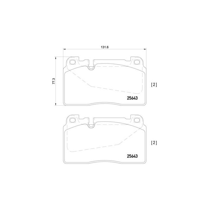 BREMBO Bremsbelagsatz, Scheibenbremse P85123