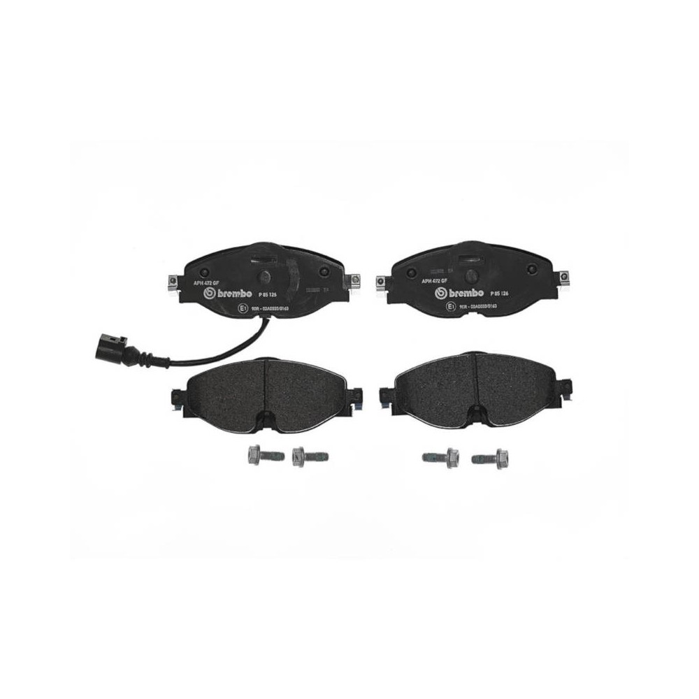 BREMBO BREMSBELÄGE, RICHTUNGSGEBUNDEN Bremsbelagsatz, Scheibenbremse P85126