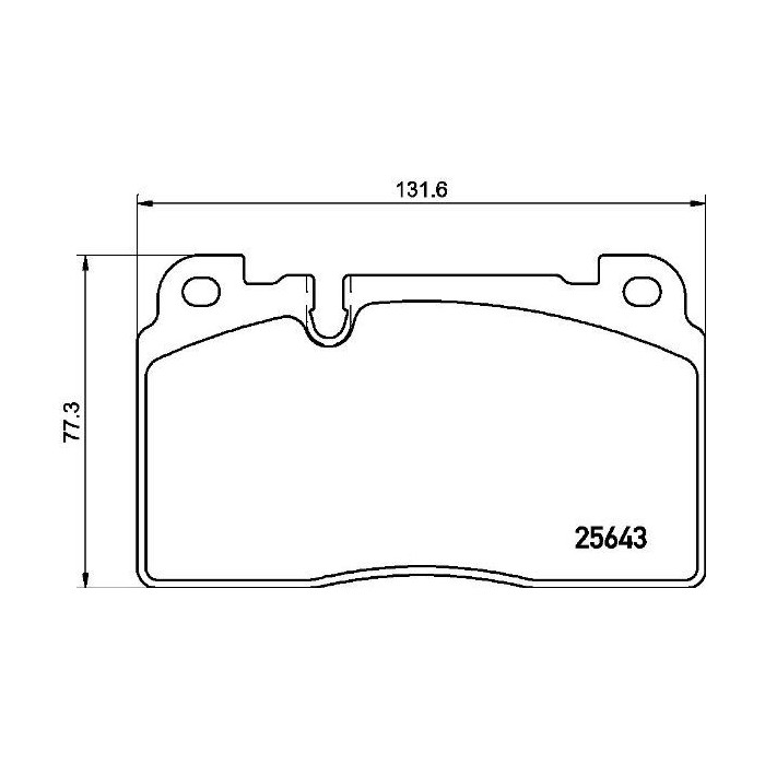 BREMBO Bremsbelagsatz, Scheibenbremse P85133