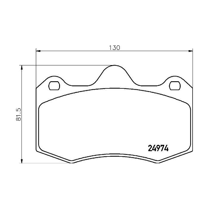 BREMBO Bremsbelagsatz, Scheibenbremse P85134