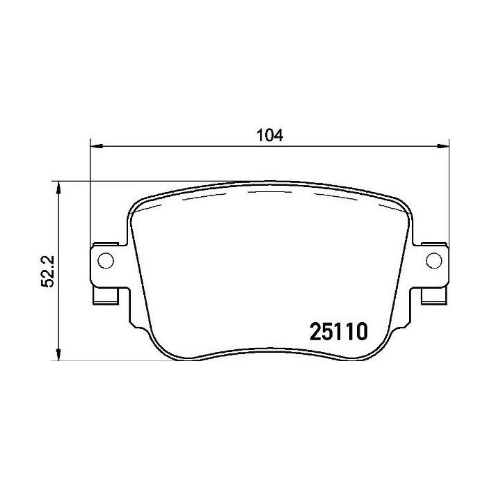 BREMBO Bremsbelagsatz, Scheibenbremse P85135