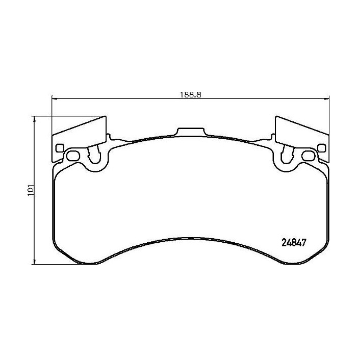 BREMBO Bremsbelagsatz, Scheibenbremse P85136