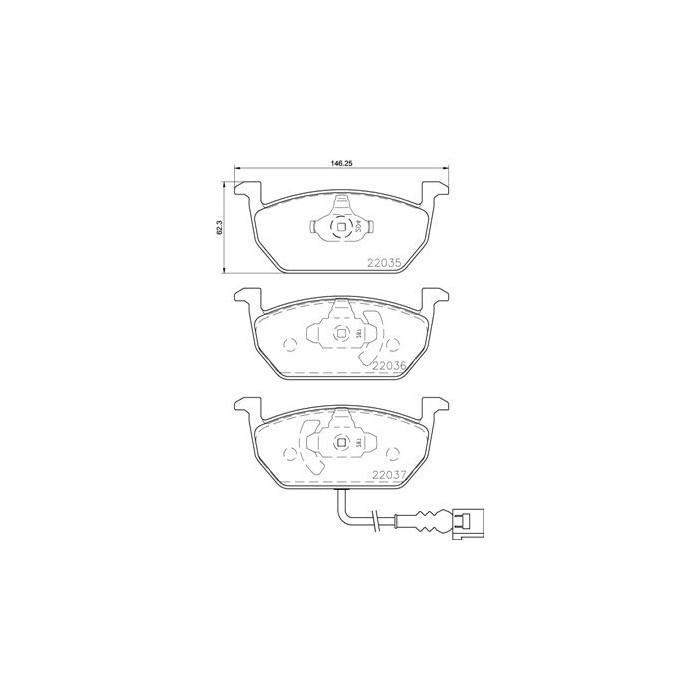 BREMBO BREMSBELÄGE, RICHTUNGSGEBUNDEN Bremsbelagsatz, Scheibenbremse P85137