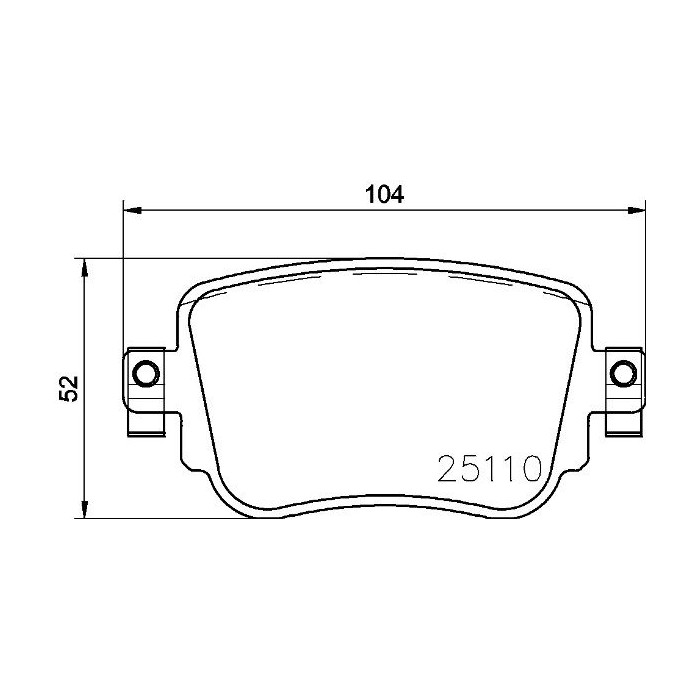 BREMBO Bremsbelagsatz, Scheibenbremse P85140