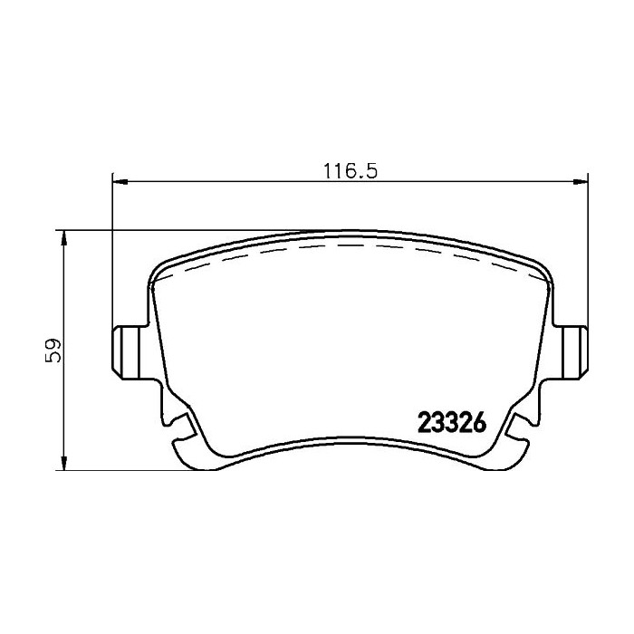 BREMBO Bremsbelagsatz, Scheibenbremse P85143