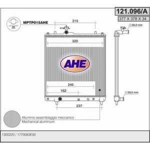 AHE Kühler, Motorkühlung 121.096/A