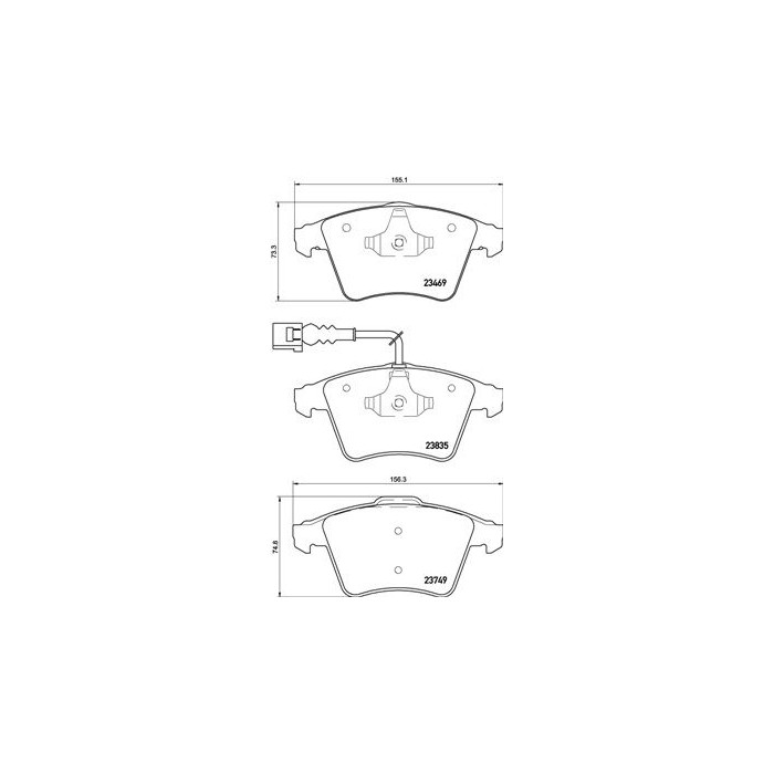 BREMBO BREMSBELÄGE, RICHTUNGSGEBUNDEN Bremsbelagsatz, Scheibenbremse P85149