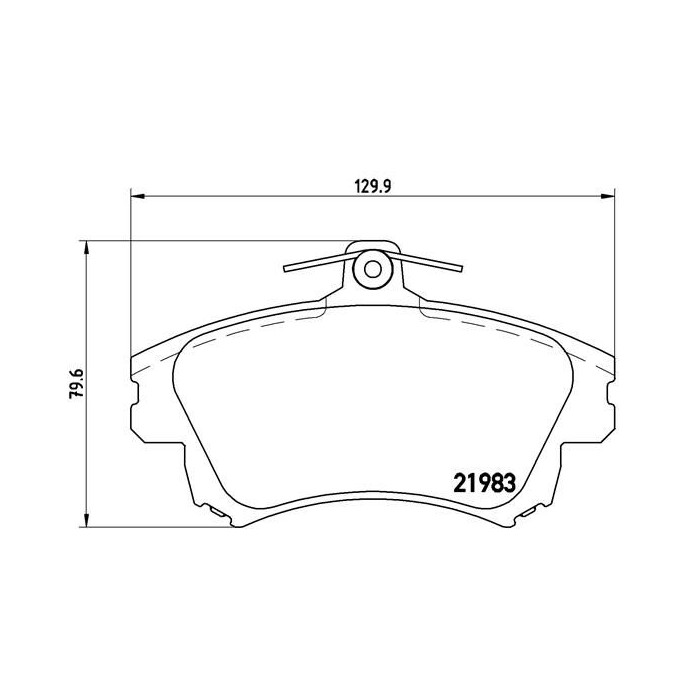 BREMBO Bremsbelagsatz, Scheibenbremse P86017