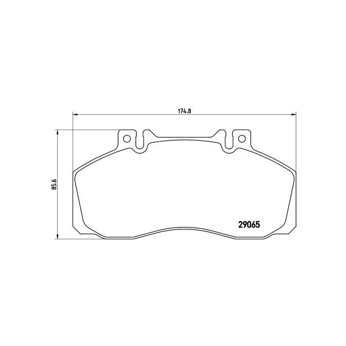 BREMBO Bremsbelagsatz, Scheibenbremse PA6008
