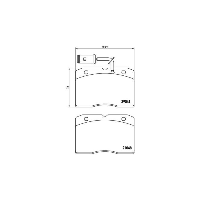 BREMBO Bremsbelagsatz, Scheibenbremse PA6012
