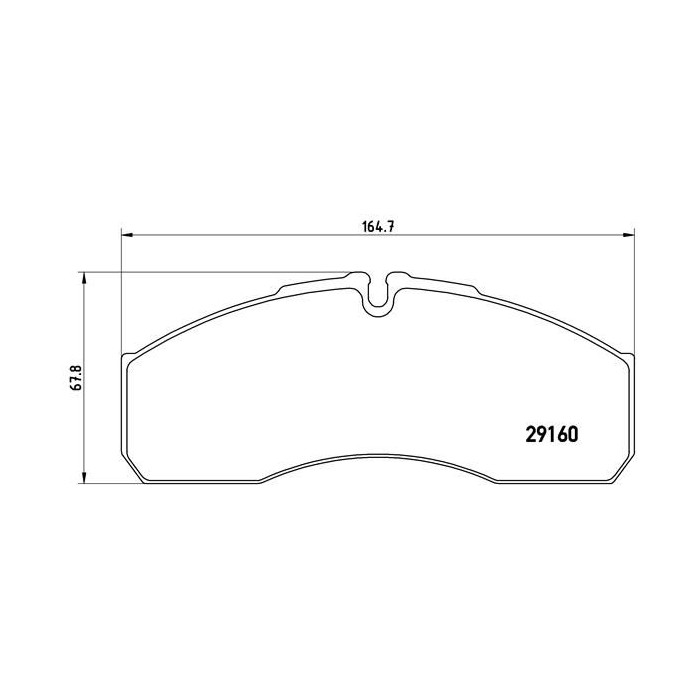 BREMBO Bremsbelagsatz, Scheibenbremse PA6022