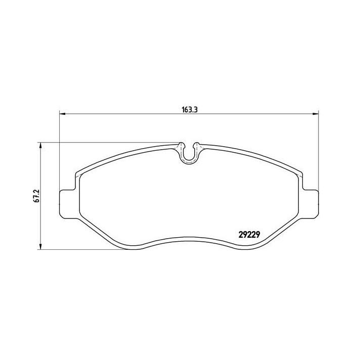 BREMBO Bremsbelagsatz, Scheibenbremse PA6026