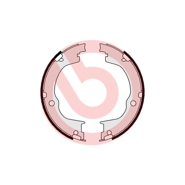 BREMBO Bremsbackensatz, Feststellbremse S10515