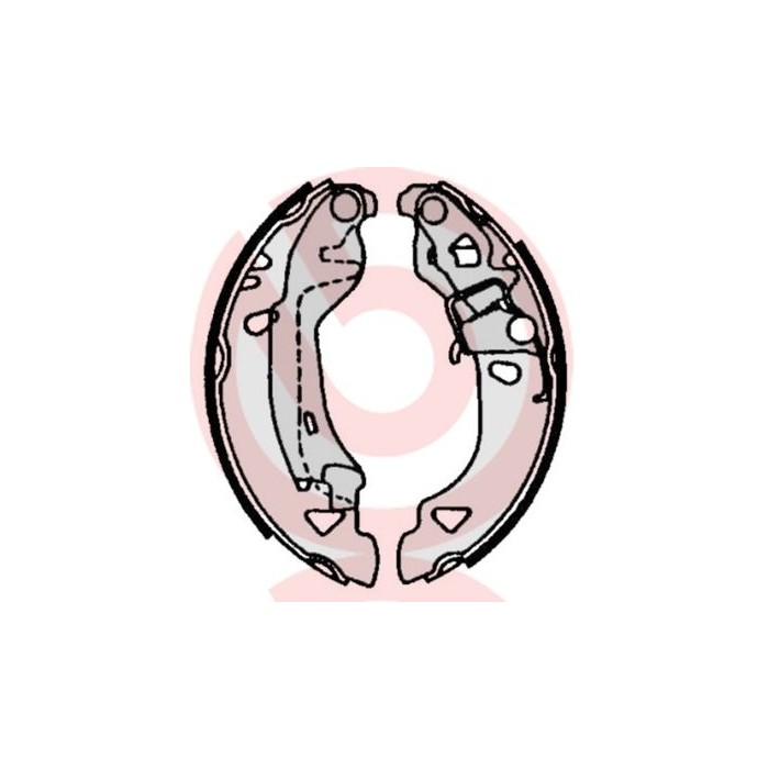 BREMBO Bremsbackensatz S23513