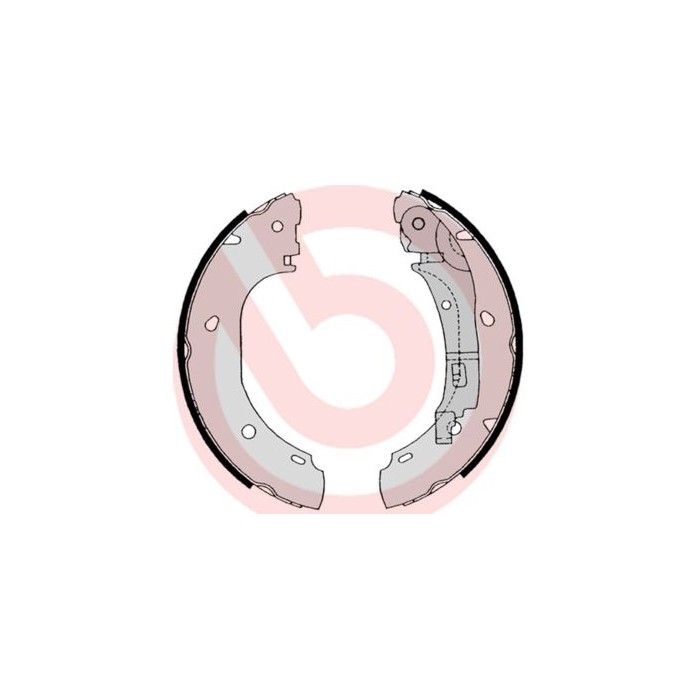 BREMBO Bremsbackensatz S23525