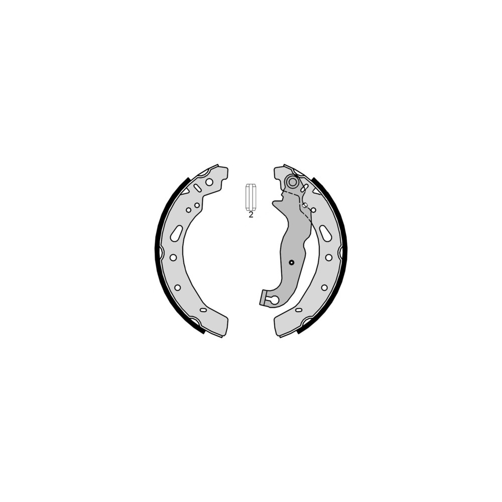 BREMBO Bremsbackensatz S24540