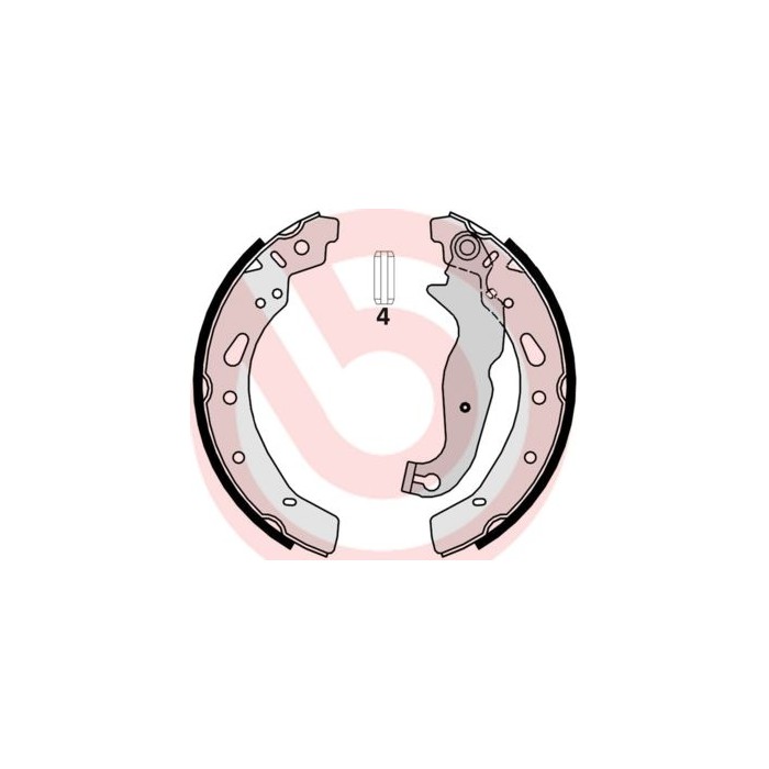 BREMBO Bremsbackensatz S24540