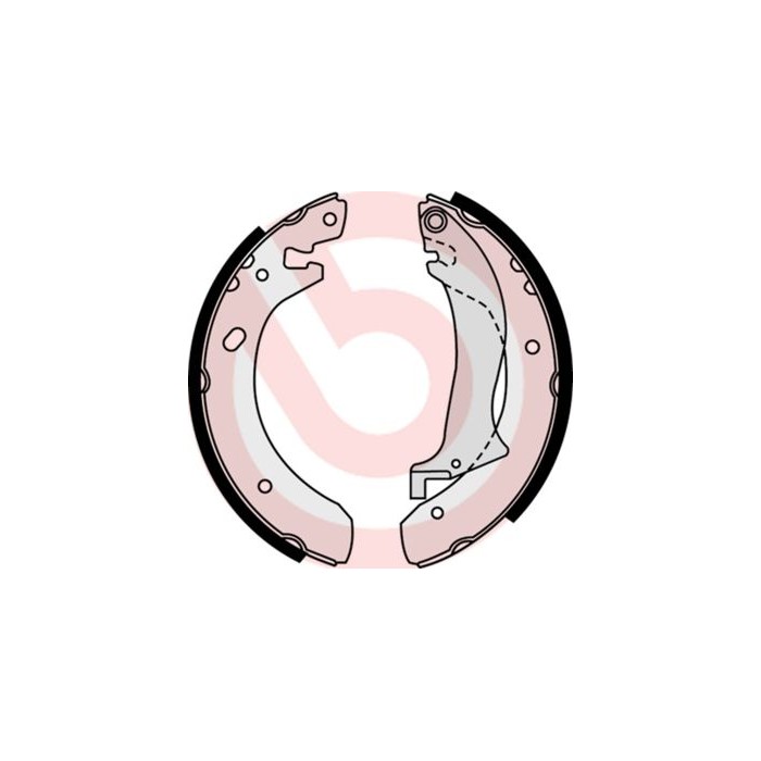 BREMBO Bremsbackensatz S44504