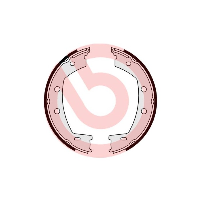 BREMBO Bremsbackensatz, Feststellbremse S44508