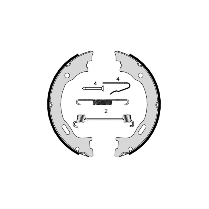 BREMBO Bremsbackensatz, Feststellbremse S50515