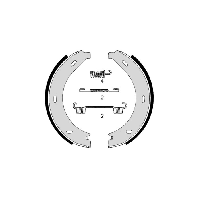 BREMBO Bremsbackensatz, Feststellbremse S50517