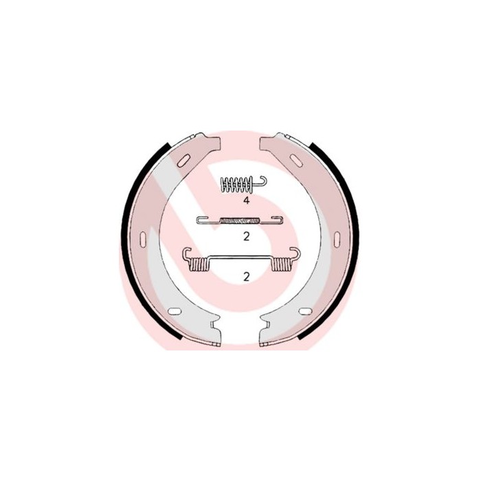 BREMBO Bremsbackensatz, Feststellbremse S50517