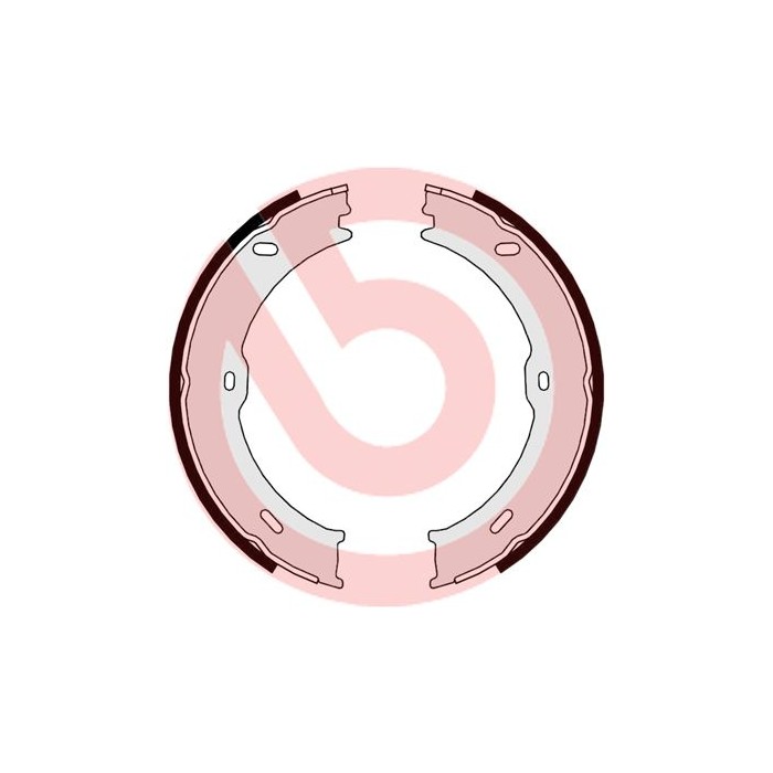 BREMBO Bremsbackensatz, Feststellbremse S50523