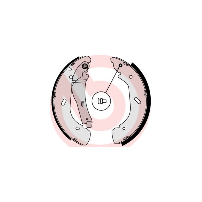 BREMBO Bremsbackensatz S56513