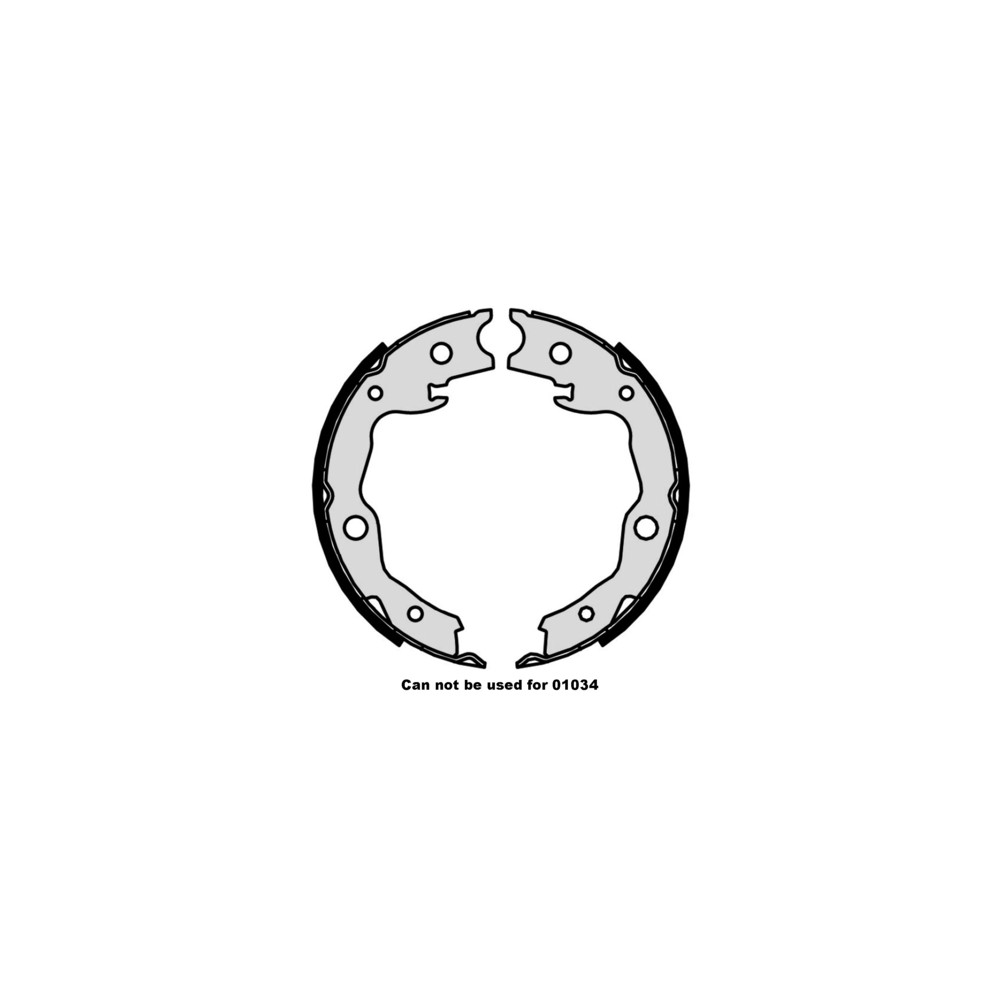 BREMBO Bremsbackensatz, Feststellbremse S56545